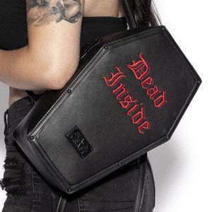 Black Dead Inside - Coffin Backpack NEW - Blackcraft Cult